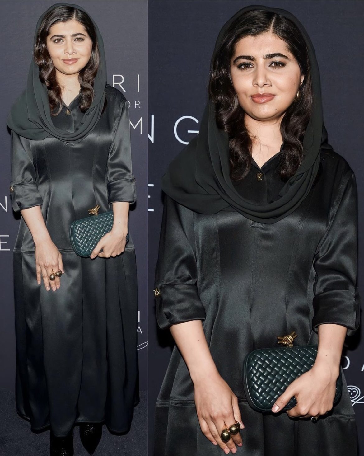 Malala attends Kering charity event with Oprah, Kim, and others