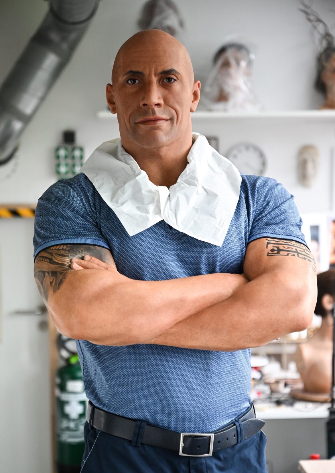 The Rock' waxwork in Paris retouched after skin tone complaints