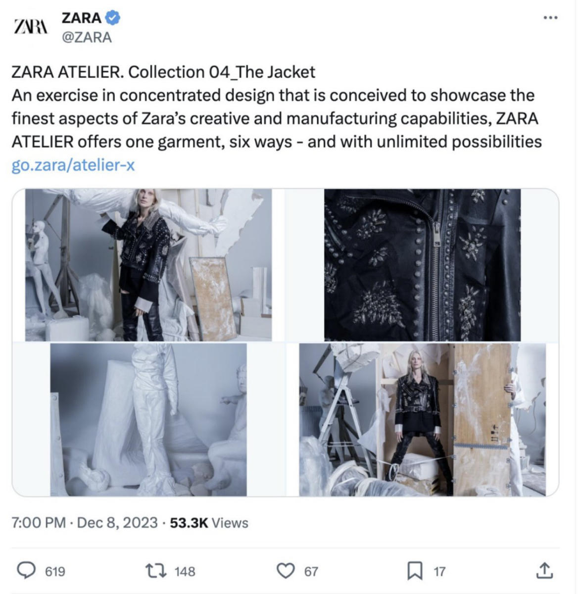 Internet accuses Zara of exploiting Gaza genocide for ad campaign