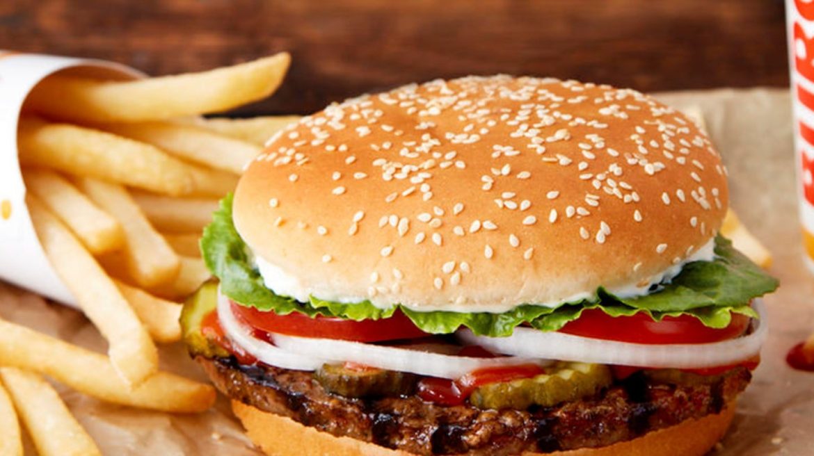 A representational image of a burger and french fries — AFP/File