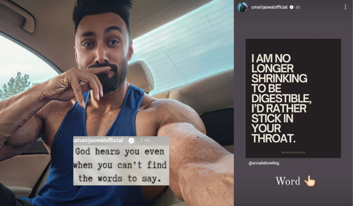 Umair Jaswal is 'no longer shrinking to be digestible'