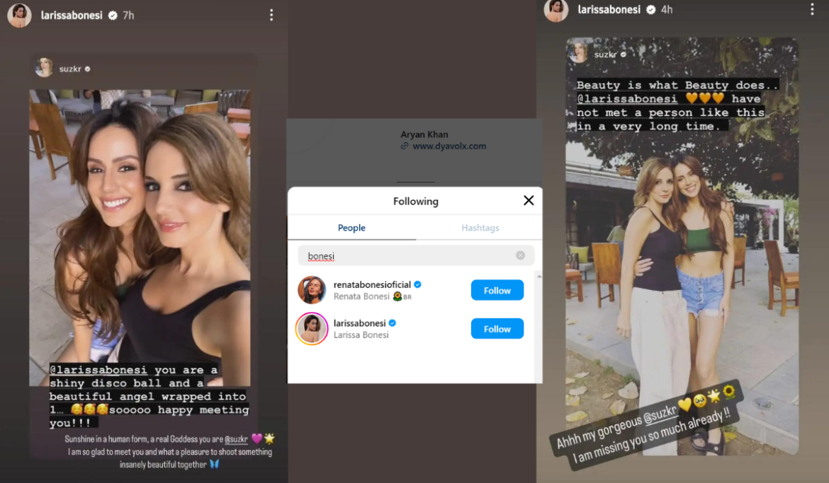 Is Aryan Khan dating Brazilian star Larissa Bonesi?