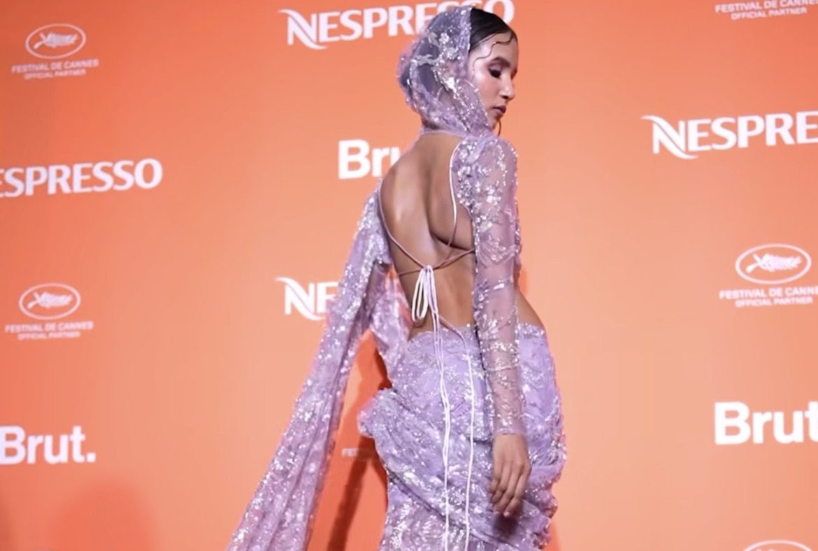 Indian influencer Nancy Tyagi flaunts her creations at biggest stage