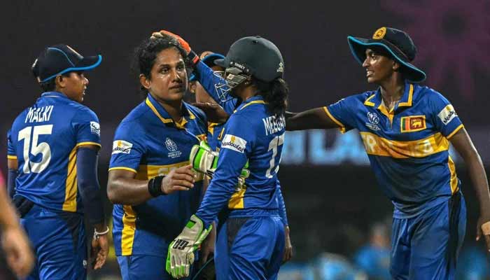 Athapaththu conjures miracle as Sri Lanka snatch victory over Bangladesh Sri Lankas Chamari Athapaththu (second from left) celebrates with teammates after winning their ICC Womens World Cup match against Bangladesh at the Dr DY Patil Sports Academy in Navi Mumbai on October 20, 2025. — AFP