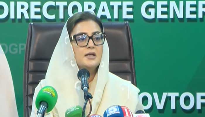 Decision to ban TLP expected soon, says Bokhari ahead of Punjab Information Minister Azma Bokhari speaks during a press conference on October 23, 2025. — Screengrab via Geo News