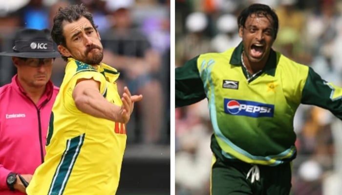 Did Mitchell Starc really break Shoaib Akhtar’s fastest delivery record Australian pacer Mitchell Starc (left) during the first ODI match against India on October 19, 2025 and Pakistan’s Shoaib Akhtar. — AFP/
