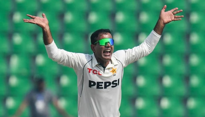 Noman Ali hits career-best No 2 in ICC Test rankings Noman Ali appeals during day four of the First Test in the series between Pakistan and South Africa at Gaddafi Stadium on October 15, 2025 in Lahore. — AFP