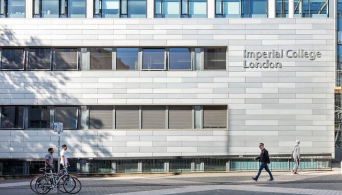 Novacare says Imperial College London not part of its Pakistan Pedestrials walk past the building of Imperial College London. —Imperial College London