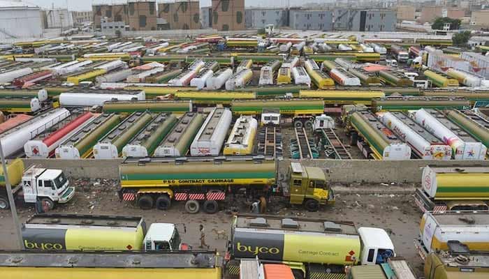 Ogra denies reports of fuel shortage across Pakistan Oil tankers park in a terminal near a port in the Pakistani city of Karachi. — AFP/File