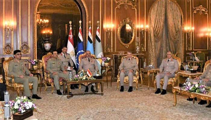 Pakistan, Egypt to contribute towards regional peace, says Field Marshal Chief of Army Staff (COAS) Field Marshal Syed Asim Munir meets Egyptian political and defence leadership in Cairo, Egypt, October 23, 2025. — ISPR