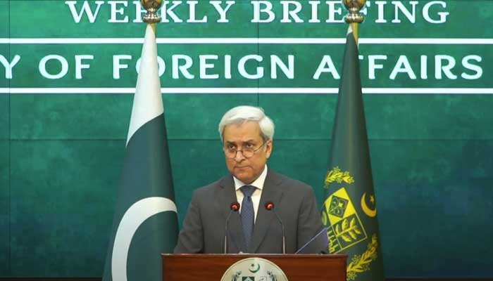 Pakistan says Afghan crossings to remain closed Foreign Office spokesperson Tahir Hussain Andrabi addresses the weekly press briefing on October 24, 2025. — Screengrab via Geo News
