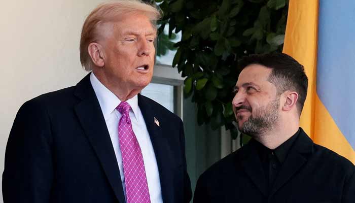 Trump urged Zelenskiy to cut a deal with Putin or US President Donald Trump welcomes Ukraines President Volodymyr Zelenskiy at the White House in Washington, DC, US, October 17, 2025.
