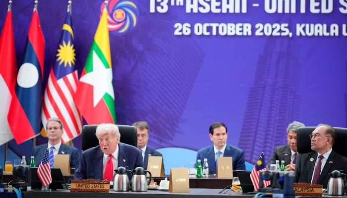 US, China talks sketch out rare earths, tariff pause for US President Donald Trump speaks during the ASEAN-US Summit in Kuala Lumpur, Malaysia, October 26, 2025. — Reuters