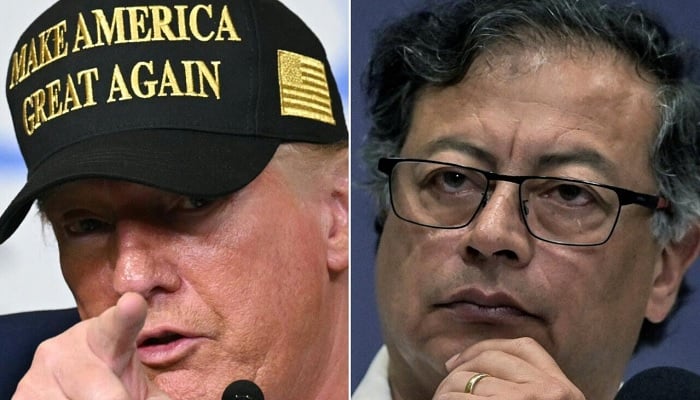 US says it hit Colombian rebel vessel as Trump calls US President Donald Trump (left) and Colombian President Gustavo Petro, — AFP/File