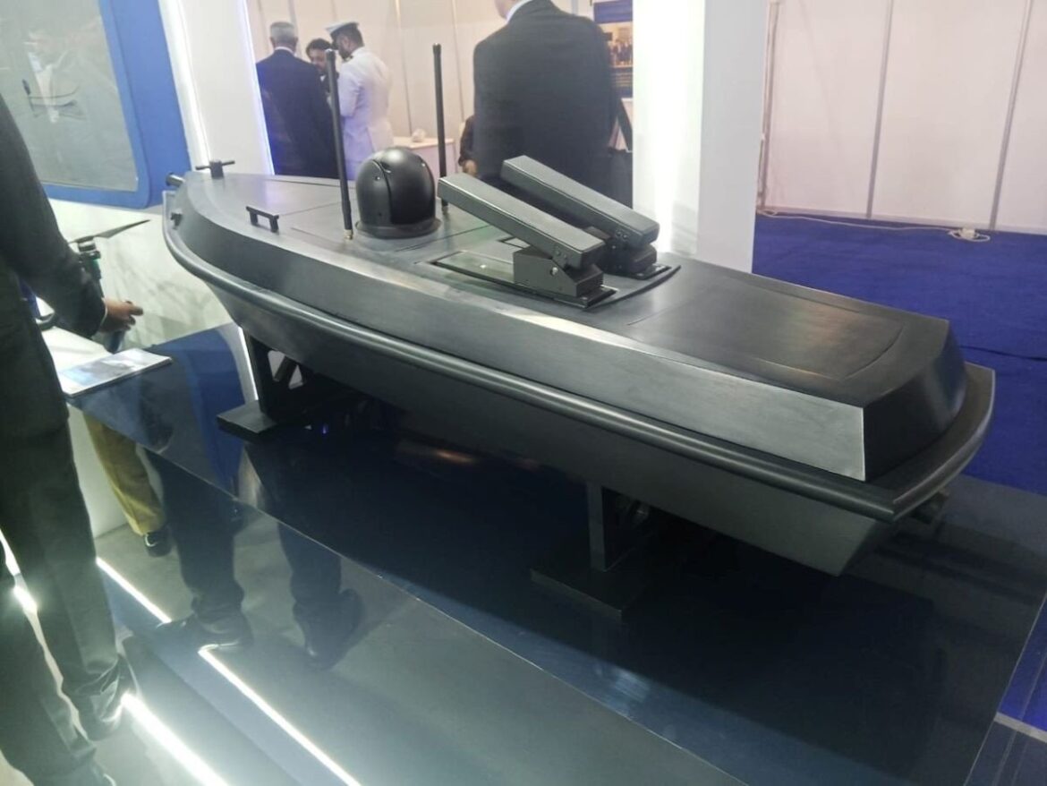 Stingray Technologies showcase an Unmanned Surface Vehicle (USV). Source: @Defense_Talks on X