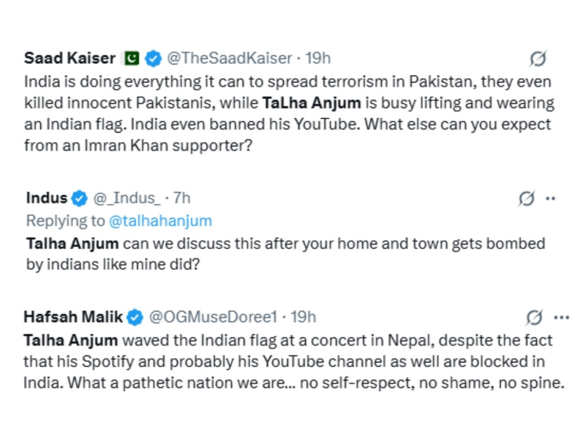 Talha Anjum adorns Indian flag at concert in Nepal