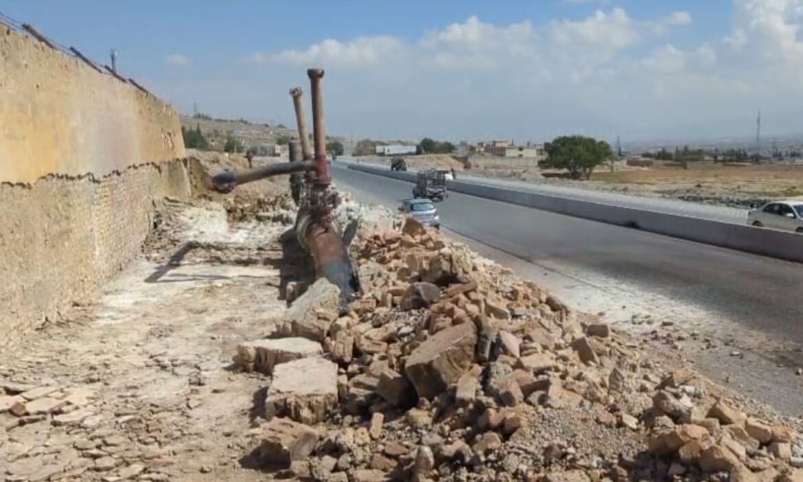 A view of blown gas pipeline in Quetta on March 31, 2026. — Geo News
