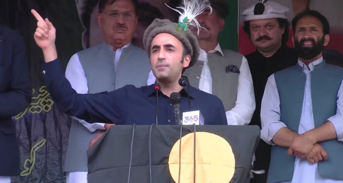 Pakistan Peoples Party (PPP) Chairman Bilawal Bhutto-Zardari addresses an election rally in Diamer, Gilgit-Baltistan, June 2, 2026. — Screengrab via YouTube/Geo News