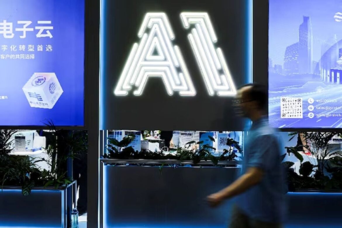 A person visits the World Artificial Intelligence Conference in Shanghai, China July 26, 2025. REUTERS